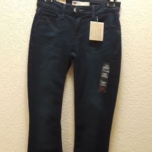 *Levi's Dark Wash New Legging Mini Boot Women’s Size 1M/25 Denim Jean’s A37